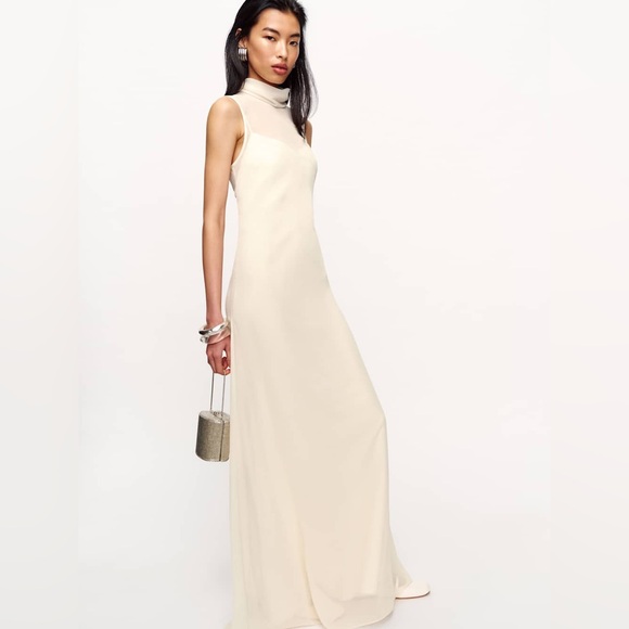 Reformation Greta Dress Alabaster - Picture 2 of 11